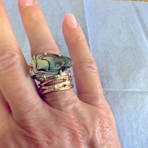 Kendra ring neaver worn . I wear a 6 so assuming that’s the size